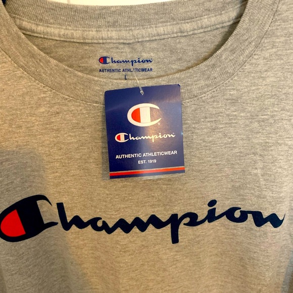 Champion gray long sleeve shirt, new w/tags. - Picture 2 of 3